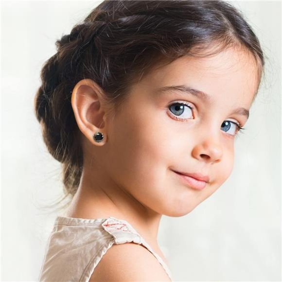 6 Pairs Stainless Steel Stud Earrings Set Hypoallergenic Cubic Zirconia Black - Picture 3 of 6